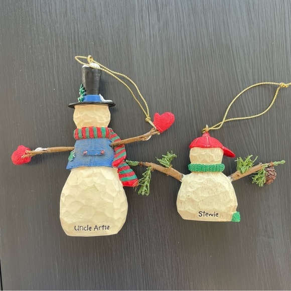 Stewie & Uncle Artie Hallmark Snowmen Ornaments - Picture 4 of 9